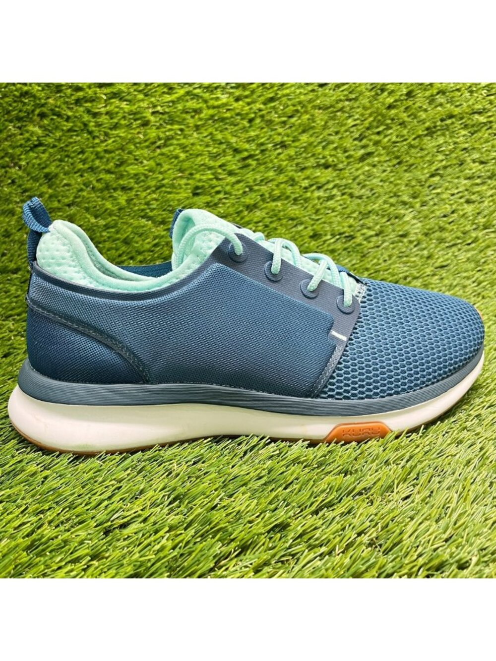 Kuru Atom Womens Size 8.5 Blue White Athletic Running Walking Shoes Sneakers
